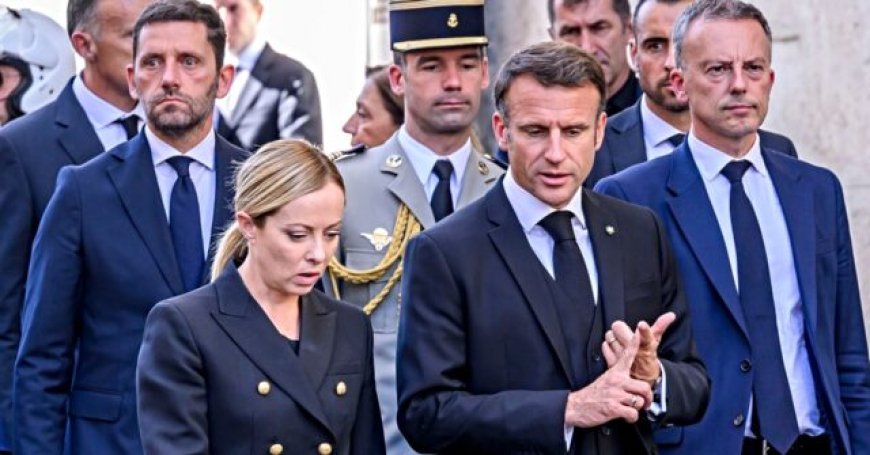 Macron: Meloni 'Should Not Comment' on Beating Death of Conservative Student Quentin Deranque