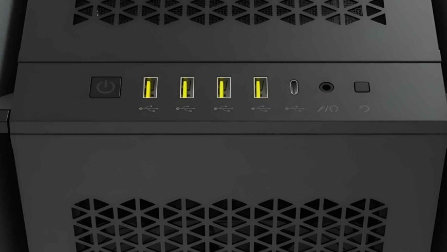 What does it mean when a USB port is yellow, and why are they often not the best option?