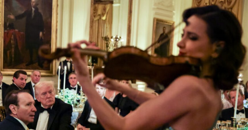 Trump Hosts Governors at White House for Dinner, Stunning Violin Performance