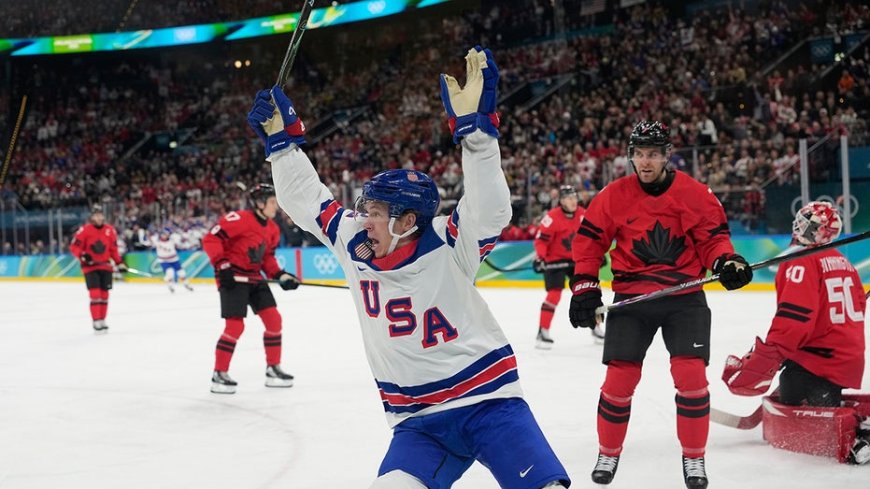 Team USA's Matt Boldy makes incredible goal to put team ahead vs Canada in Olympic gold medal game