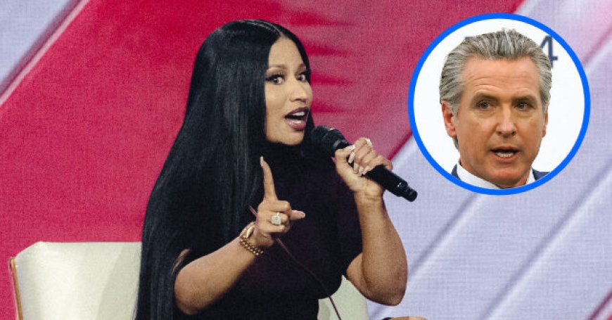 Nicki Minaj Bashes Gavin Newsom: 'His Way of Bonding With Black People Is to Tell Them How Stupid He Is and that He Can’t Read'