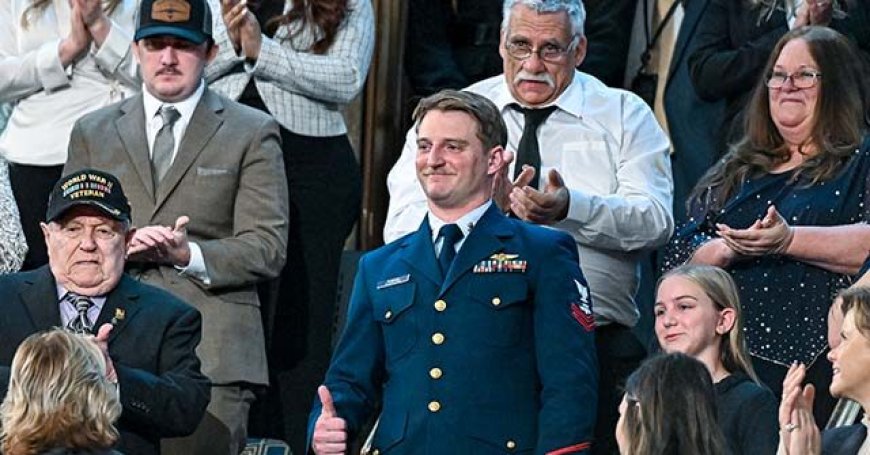 State of the Union: Trump Awards Legion of Merit to U.S. Coast Guard Officer for Heroism During Central Texas Floods