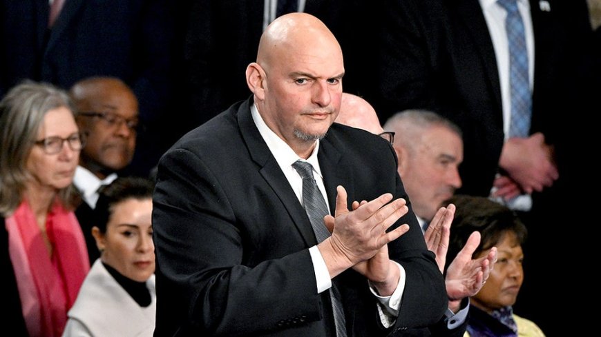 John Fetterman speaks on allegedly being lone Democrat to shake Trump's hand at State of the Union