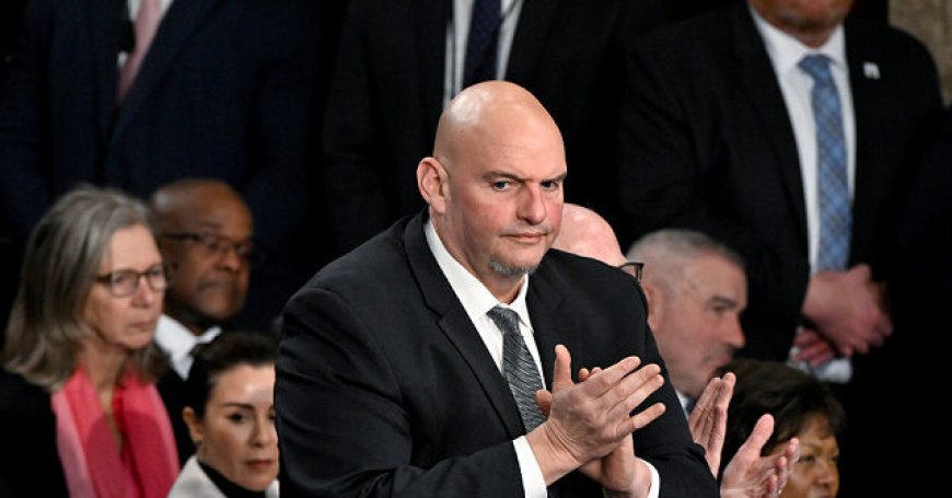 Sen. Fetterman Dismisses Criticism for Shaking Trump's Hand at SOTU: If People Are Angry, 'That's on Them'