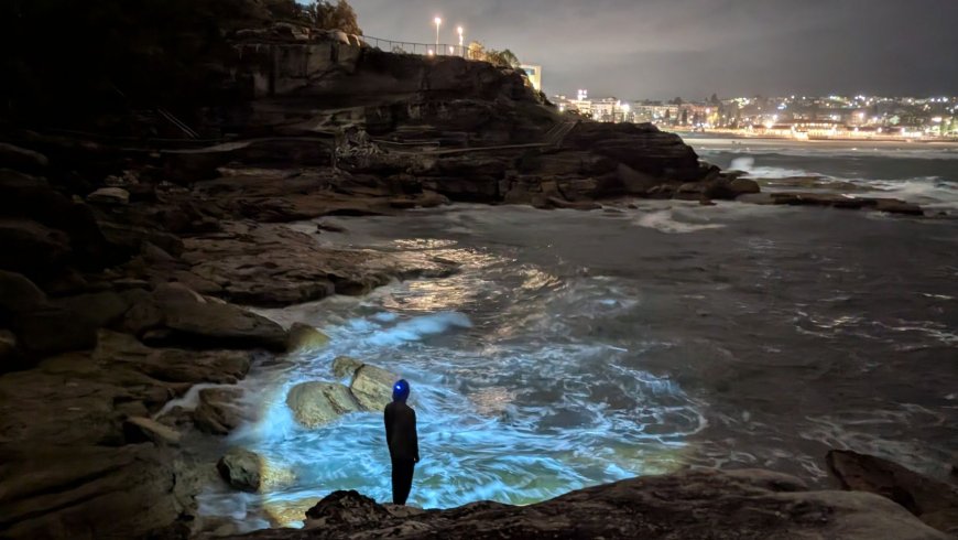 A Florida evening turned into a “glow show” as a faint blue haze hovered over canals, and neighbors watched their yards light up without warning