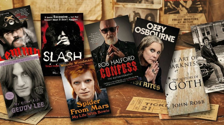 Give World Book Day a rock'n'roll edge with my pick of 12 must-read publications: Ozzy, Lemmy, Bowie, Slash, The Boss & more