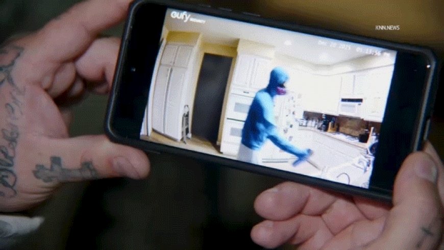 Video appears to show gas mask-wearing roommate allegedly spraying poison on couple's food