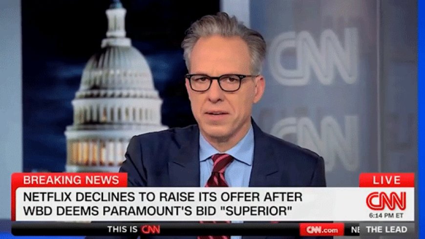 Jake Tapper ruefully reveals CNN will be affected by Paramount's looming takeover of network