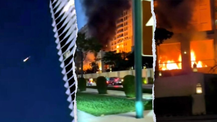 Dubai hotel fire appears to be caused by Iranian strike; injuries reported
