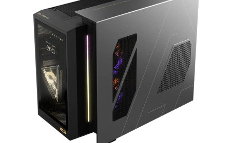 'Like a half-molted lobster': MSI redefines what an all-in-one PC is with a barebone PC that includes a 13.3-inch touchscreen, RTX 5080X, and a weird PS3-esque appendage