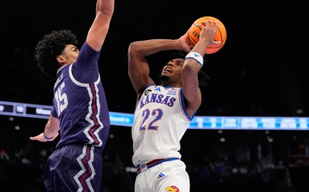 Darryn Peterson scores 24 as No. 14 Kansas beats TCU in Big 12 tournament