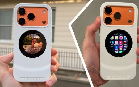 This wild iPhone 17 Pro case features a touchscreen for 48MP selfies