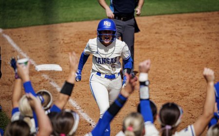 Photos: KU softball trumps South Dakota with 4-3 victory