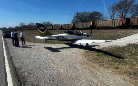 Pilot makes emergency landing on Old Kansas City Road after engine fails