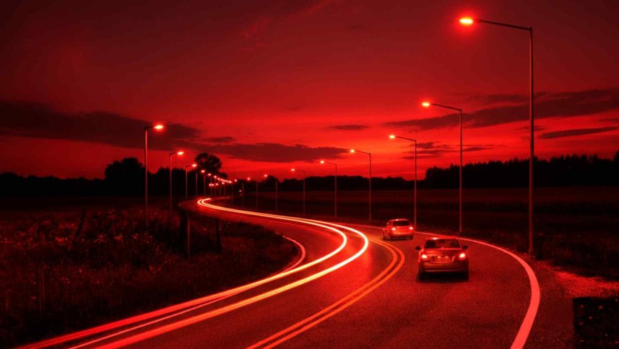 Roads are being painted in red lights — It started as an experiment and now it may arrive in America to solve a historic city problem