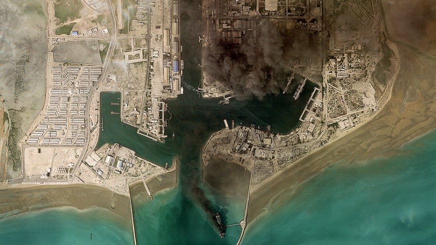 Fires rage at Iran's Bandar Abbas naval headquarters, Strait of Hormuz traffic stalled