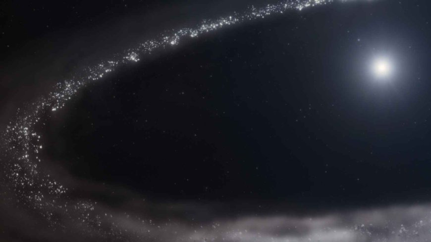 They have found crystalline water ice outside the Solar System, in a young system just 23 million years old