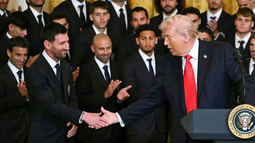 Trump tells Lionel Messi 'you came in and you won' during Inter Miami White House celebration