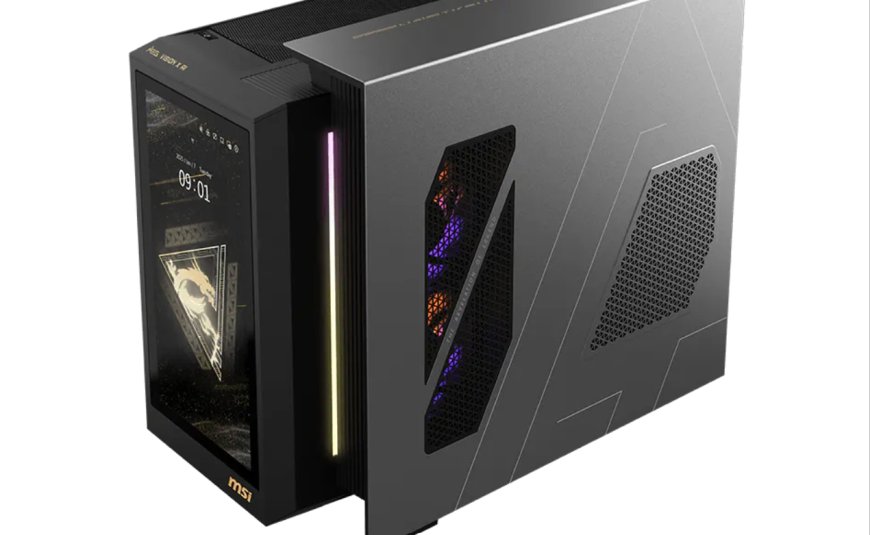 'Like a half-molted lobster': MSI redefines what an all-in-one PC is with a barebone PC that includes a 13.3-inch touchscreen, RTX 5080X, and a weird PS3-esque appendage