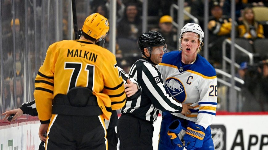 NHL star Evgeni Malkin ejected for slashing opponent across the face, could face suspension