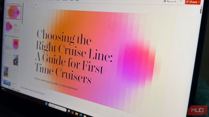 Copilot made my PowerPoint in minutes, but this is what made it look good