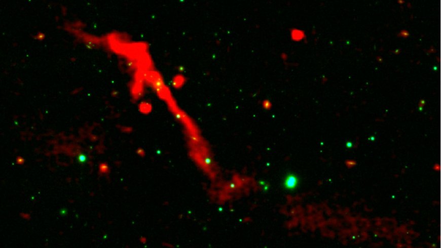 The galaxy looked quiet for 100 million years — Then astronomers watched a “space volcano” explode from its core and send jets across a million light-years