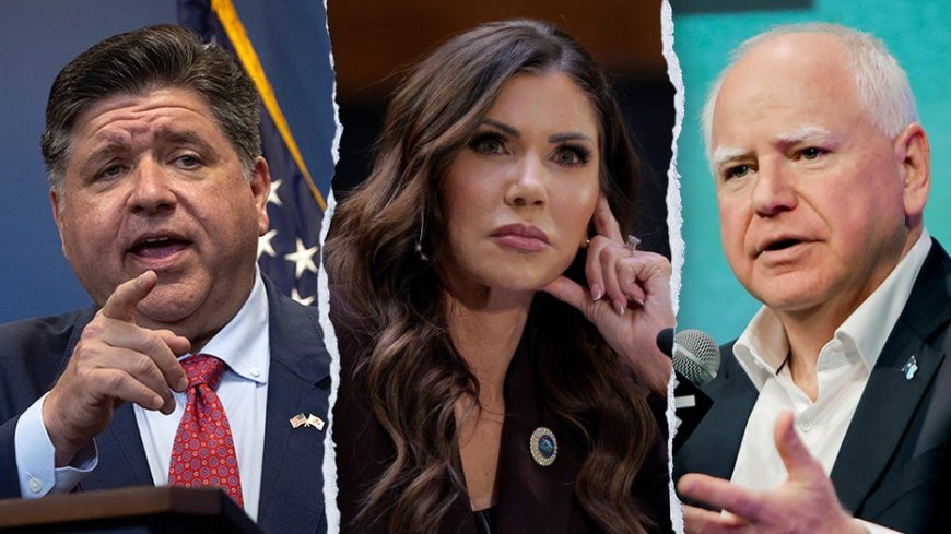 Blue-state governors move to keep heat on Noem as DHS fires back