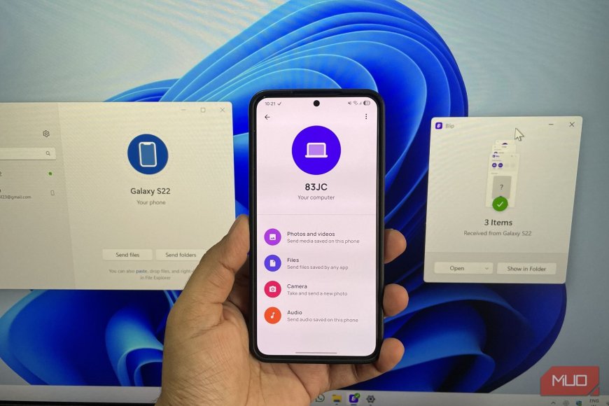 This is the cleanest way to share files between your phone and Windows