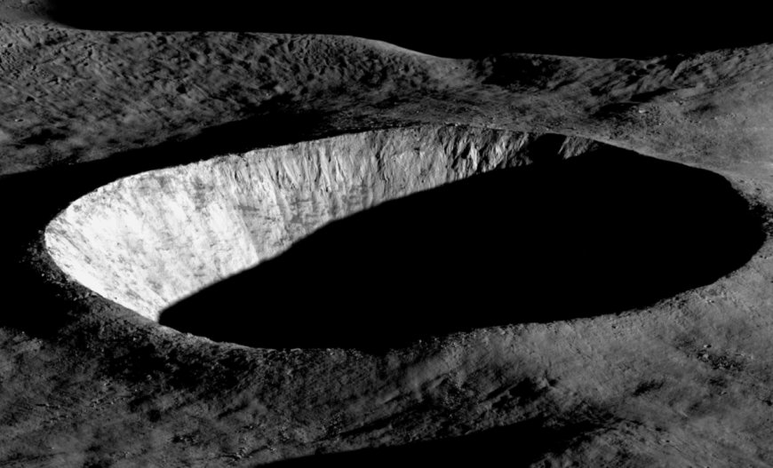NASA’s LRO Camera Captures Unprecedented Image of the Moon’s Hidden Crater at Dawn