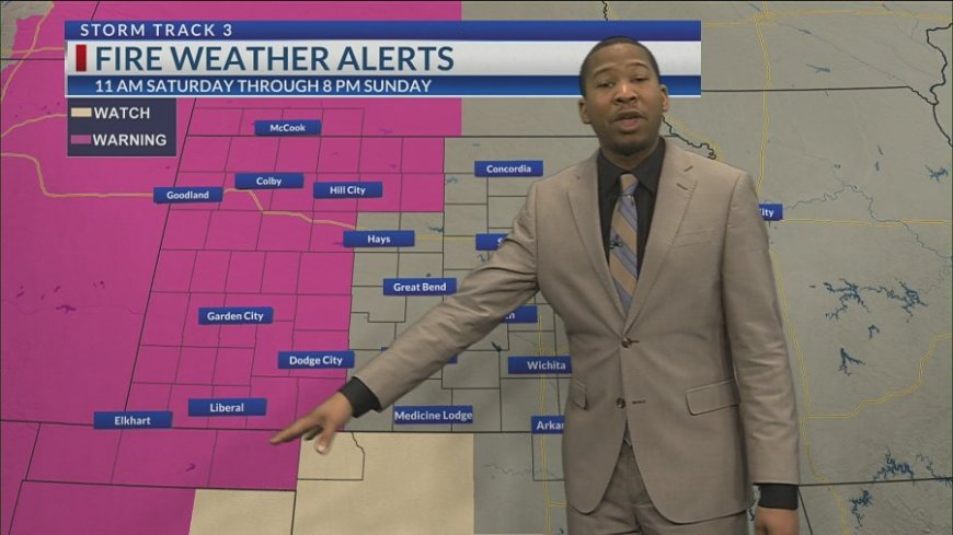 High fire danger Saturday, strong cold front Sunday