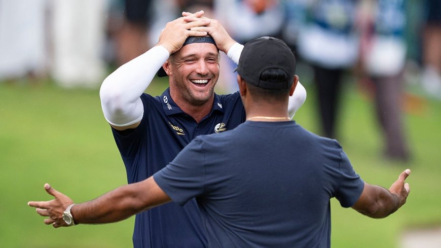 Bryson DeChambeau wins LIV Golf Singapore event, surviving bunker fall and agonizing playoff