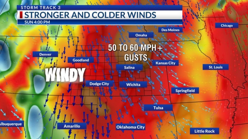 Damaging winds rip through Kansas; Multiple counties see 60–70 mph gusts