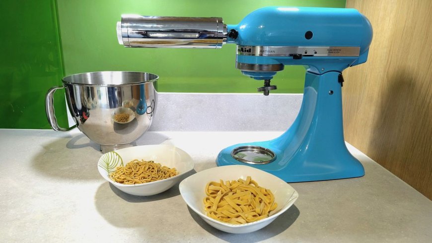 I tried KitchenAid's new super-easy pasta roller, and making flavored spaghetti is my new favorite hobby