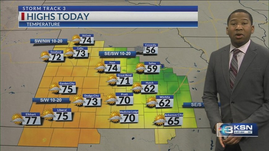 Turning warmer, mainly dry the rest of the week