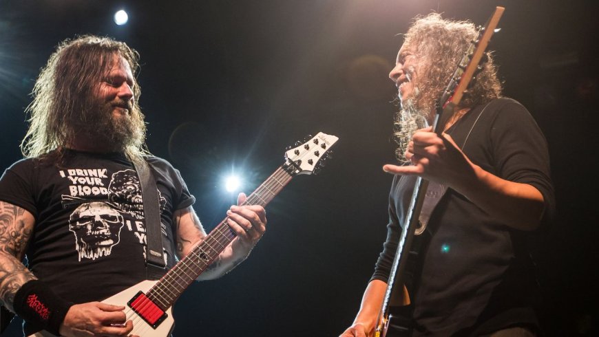 "It'll be a fat cheque!" This thrash guitarist reckons he's due some cash from Metallica for his role in writing Creeping Death –and it's not Dave Mustaine