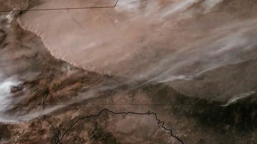Satellite watches wall of dust roll through Texas | Space photo of the day for March 17, 2026