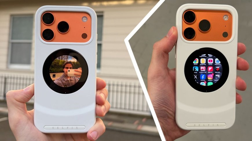 This wild iPhone 17 Pro case features a touchscreen for 48MP selfies