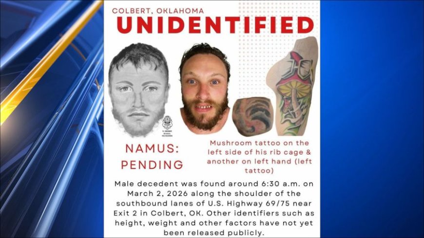 Help sought ID'ing body found along highway in Oklahoma