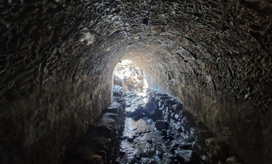 During a Restoration Project, Construction Workers Dug Out a 2,000-Year-Old Tunnel Under a Turkish City That Still Carries Water