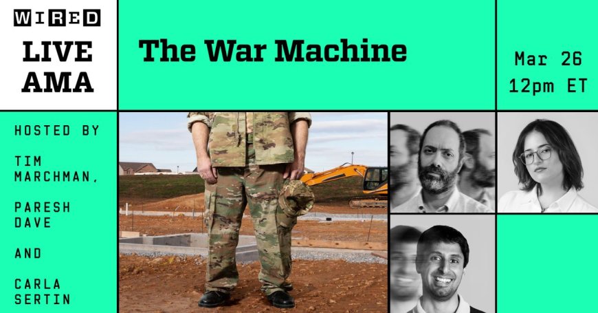 Join Our Next Livestream: The War Machine