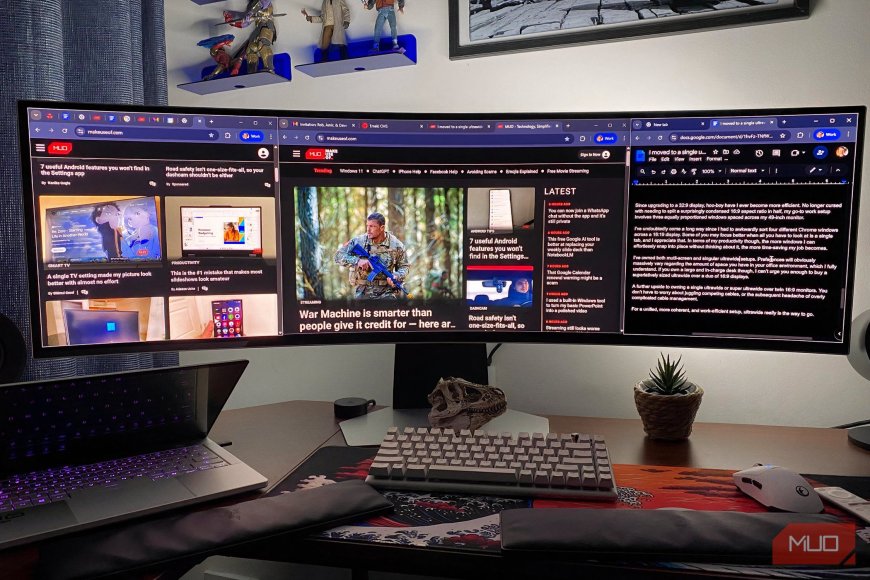 I moved to a single ultrawide and immediately stopped thinking about window management