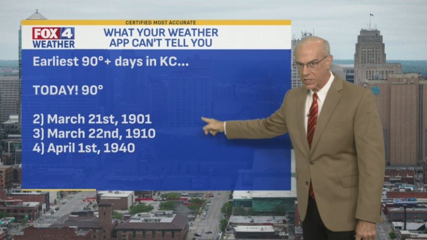 Kansas City sets record-breaking earliest 90-degree day in March