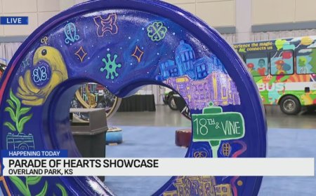 Parade of Hearts on display at Overland Park Convention Center on Saturday