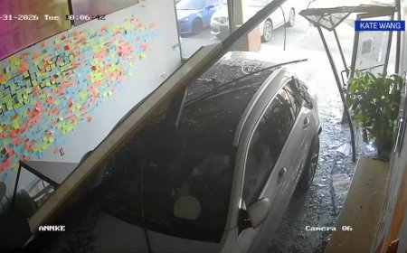 Overland Park bubble tea shop closed after car crashes into store