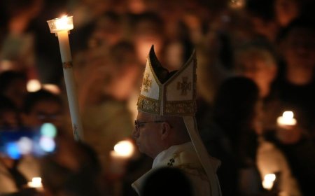 Pope Leo XIV celebrates first Easter vigil, calls for harmony and peace in a world torn by war