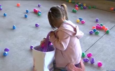 Families celebrated Easter early with egg hunts across Wichita