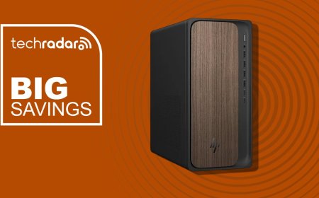 HP OmniDesk Desktop blends woodgrain style with Core Ultra 7 performance for business use, and it's $770 off right now