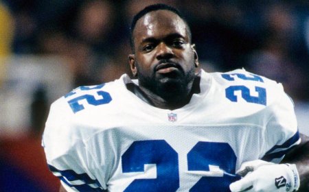 Emmitt Smith gives advice to NFL hopeful son who once admitted to feeling pressure of living up to family name