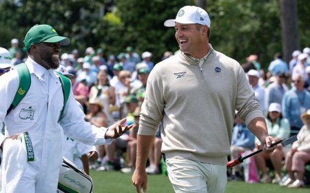 Kevin Hart caddies for Bryson DeChambeau in Augusta National debut, delivering hilarious Par 3 Contest moments