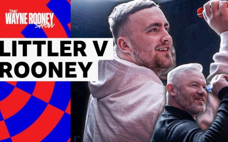 Littler v Rooney in nine-dart challenge